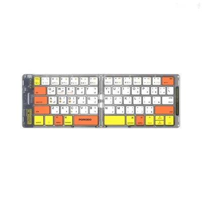 Мини клавиатура Porodo Crystal Shell Wireless Keyboard белый