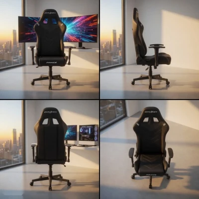 Геймерское кресло DXRacer Prince Series Black — миниатюра 2