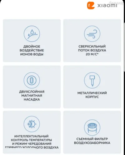 Фен Xiaomi Mijia Ion Hair Dryer H500 — миниатюра 11