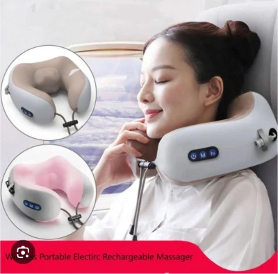 Массажная подушка для шеи U-образной формы U-shaped massage pillow — миниатюра 6