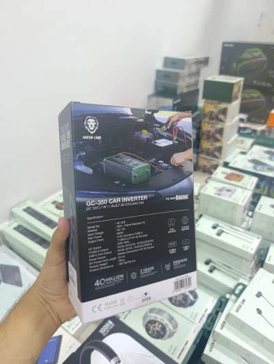 Автомобильный инвертор Green Lion Gc 350 car inverter — миниатюра 2