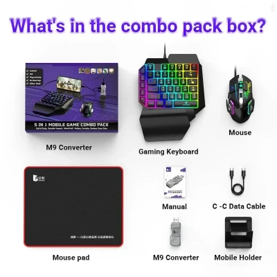 Игровой набор для смартфона 5в1 Mobile Game Combo Pack 5 in 1 iOS, Android — миниатюра 2