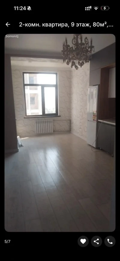 2-комн. квартира, 9 этаж, 80м², Фирдавси — миниатюра 5