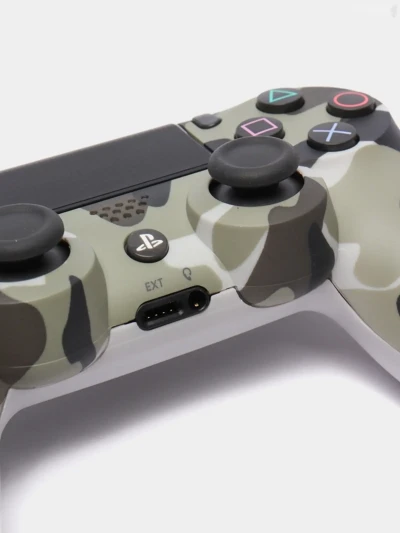 Геймпад джойстик Sony DualShock 4 для PS4 хаки и серый — миниатюра 3