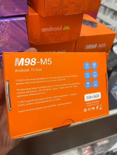 Смарт ТВ приставка 16Гб/128Гб Tv Box M98 M5 Android 12 — миниатюра 2
