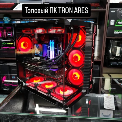 Игровой Мощный Компьютер TRON ARES Core i9-14900Kf 64Gb ssd 512gb Asus Rtx 5070