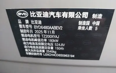 BYD Sea Lion 06 2025