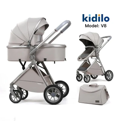 Коляска для новорождённых Kidilo 2 в 1 — миниатюра 6
