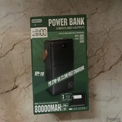 Внешний аккумулятор повербанк 80000mAh Remax