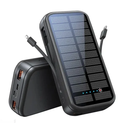 Внешний аккумулятор Green Lion PD20W Solar 2 16000 мАч черный