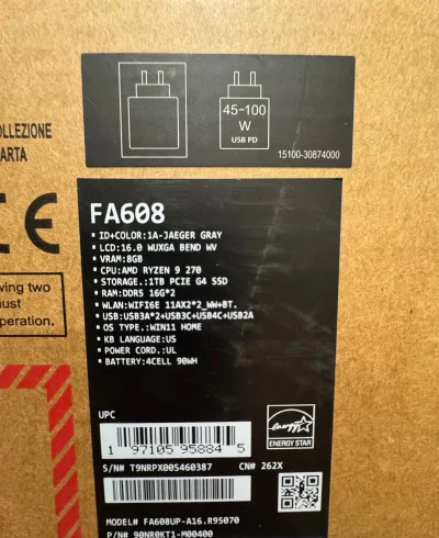 Игровой ноутбук ASUS TUF Gaming A16 R9 32GB 1TB SSD RTX 5070 GB — миниатюра 3