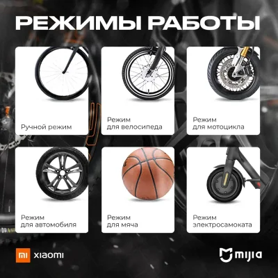 Автомобильный компрессор Xiaomi Portable Electric Air Compressor 2 Pro
