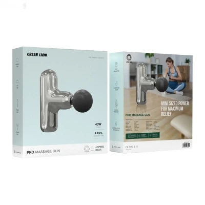 Массажный пистолет Green Lion Pro Massage Gun GNPRMASGUNSL серебро