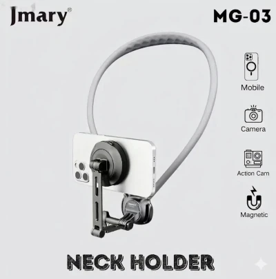 Магнитный держатель на шею iPhone Android GoPro 245г.