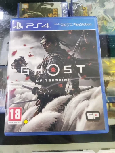 Диск с игрой Ghost of Tsushima на PS4