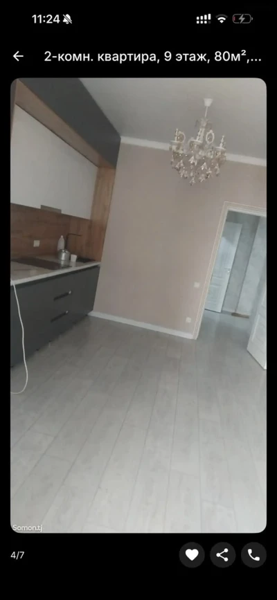 2-комн. квартира, 9 этаж, 80м², Фирдавси — миниатюра 4
