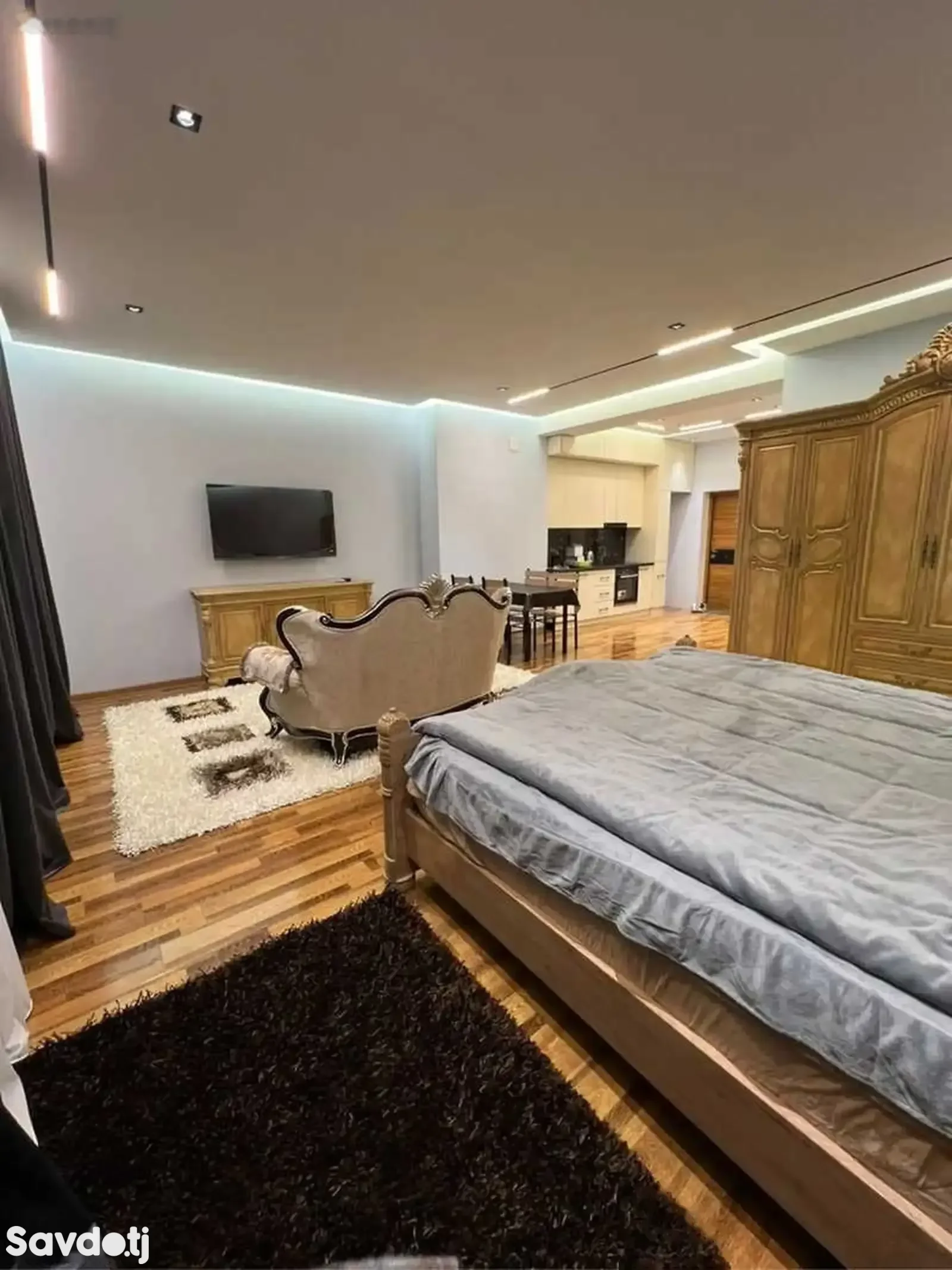 1-комн. квартира, 18 этаж, 52 м², Айни, ру ба руи Хилтон