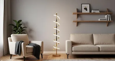 Светодиодный LED напольный торшер спиралевидной формы