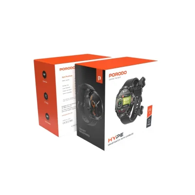 Умные часы с беспроводные наушники Porodo Hype Smart Watch