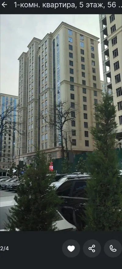 1-комн. квартира, 5 этаж, 56 м², Шохмансур