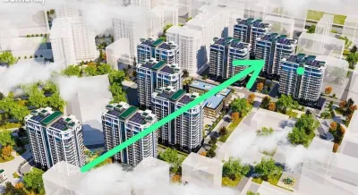2-комн. квартира, 16 этаж, 62 м², И Сомонӣ