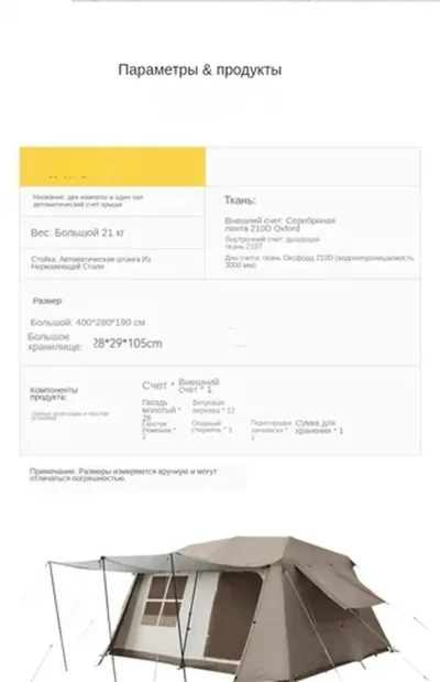 Палатка обногузар