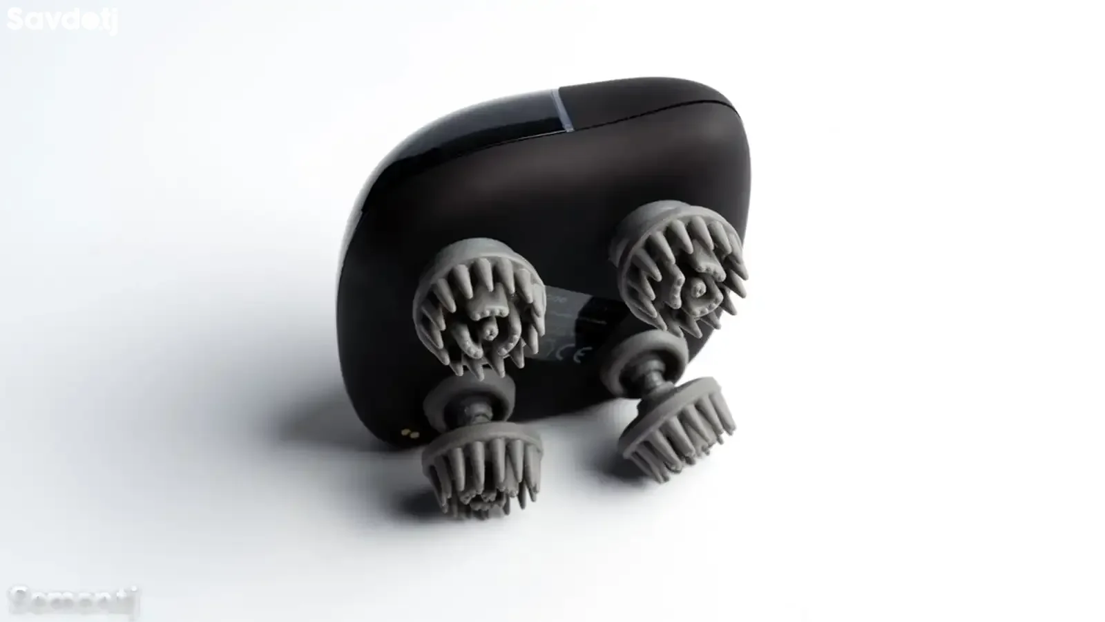 Портативный массажер Porodo Lifestyle Portable Scalp Massager 1200mAh черный