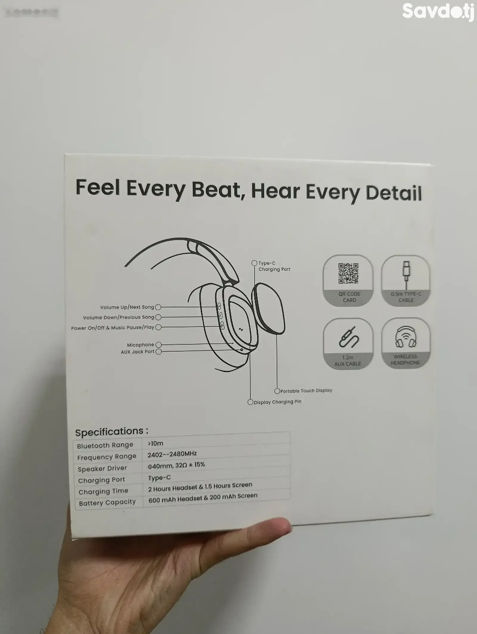 Беспроводные наушники Levelo VibeMaster Hybrid ANC Headphone черный