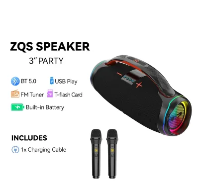 Беспроводная колонка ZQS-X8 с Bluetooth, 100 Вт