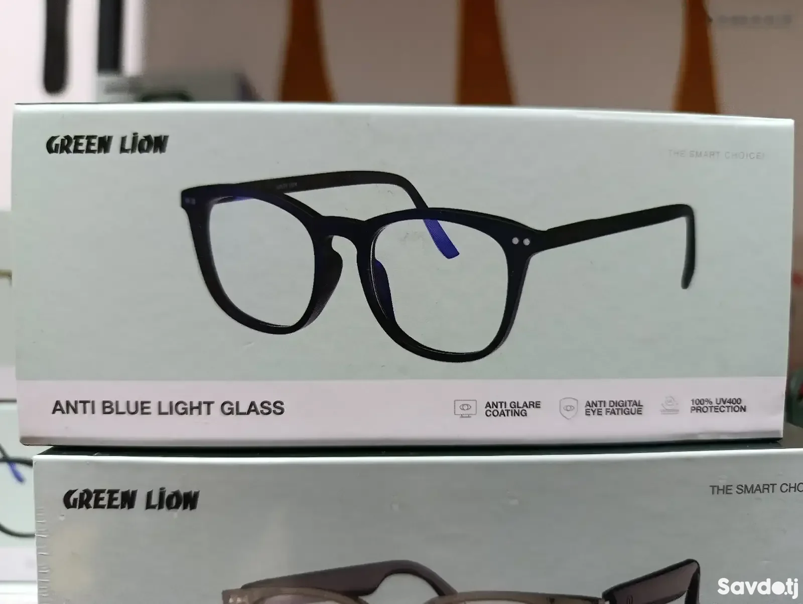 Антибликовые очки Green Lion Anti Blue Light Glass черный