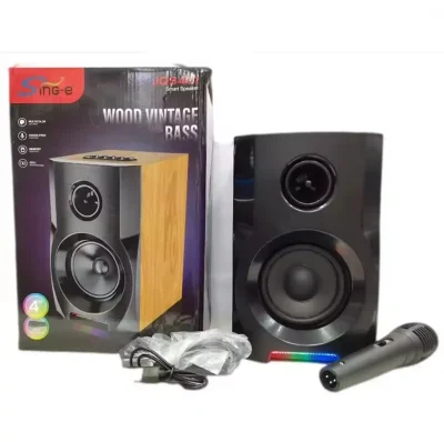 Деревянная bluetooth-Колонка JQS401 — миниатюра 3