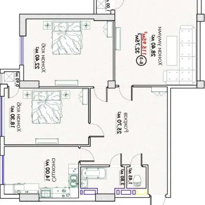 3-комн. квартира, 7 этаж, 116 м², И.Сомони