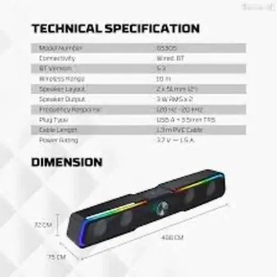 Игровая акустическая система Fantech GS305 Beat Bar