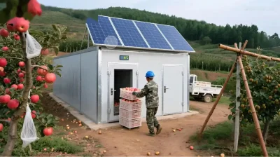Холодильник барои Анбори меваги бо барки офтоб