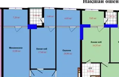 2-комн. квартира, 10 этаж, 108 м², главный Ёвар, Сим-сим, Артель