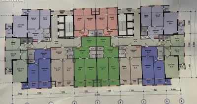 1-комн. квартира, 4 этаж, 59 м², 112мкр ; пушти Пайкар