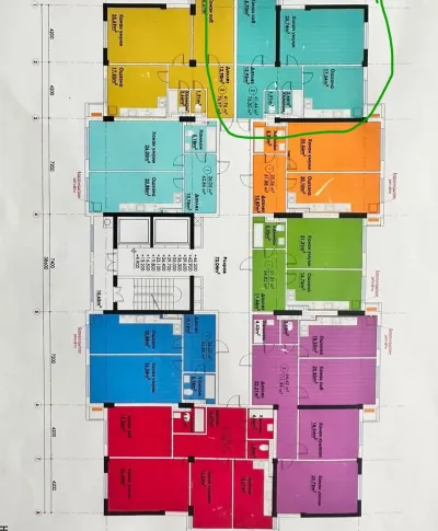 2-комн. квартира, 9 этаж, 77 м², Овир, над мебельным салоном Заранг