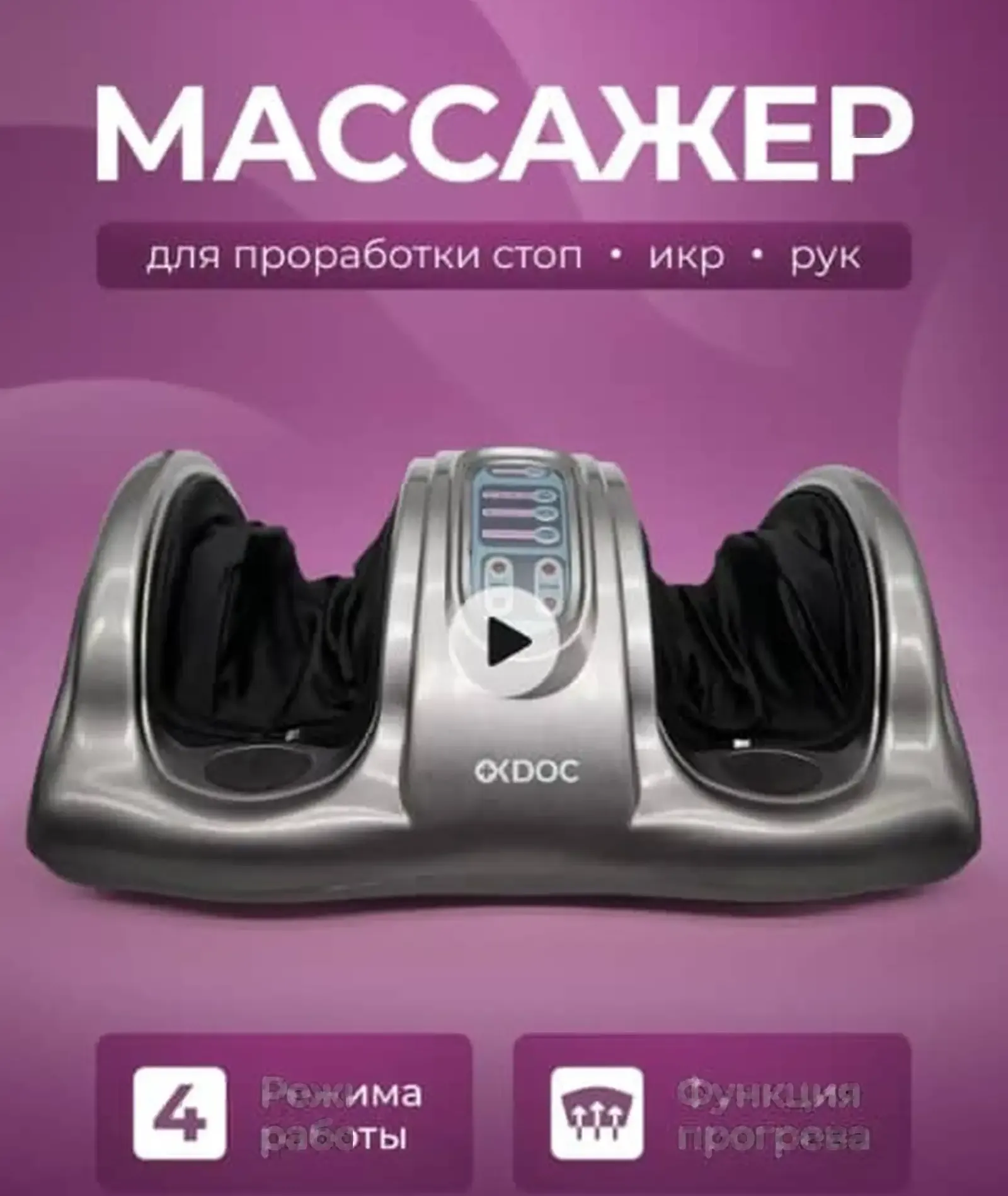 Массажер для ног стоп электрический роликовыйSY