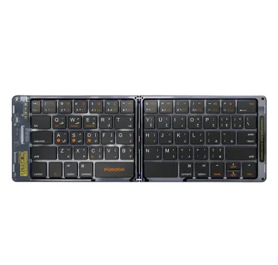 Мини клавиатура Porodo Crystal Shell Wireless Keyboard черный