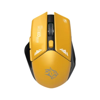 Беспроводная мышь Porodo Gaming 2in1 2.4G  Wireless Mouse DPI 1600 желтый