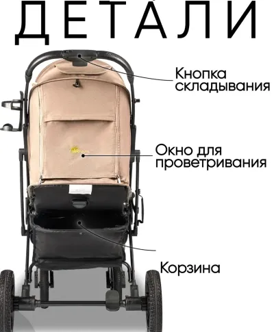 Прогулочная всесезонная коляска Teknum