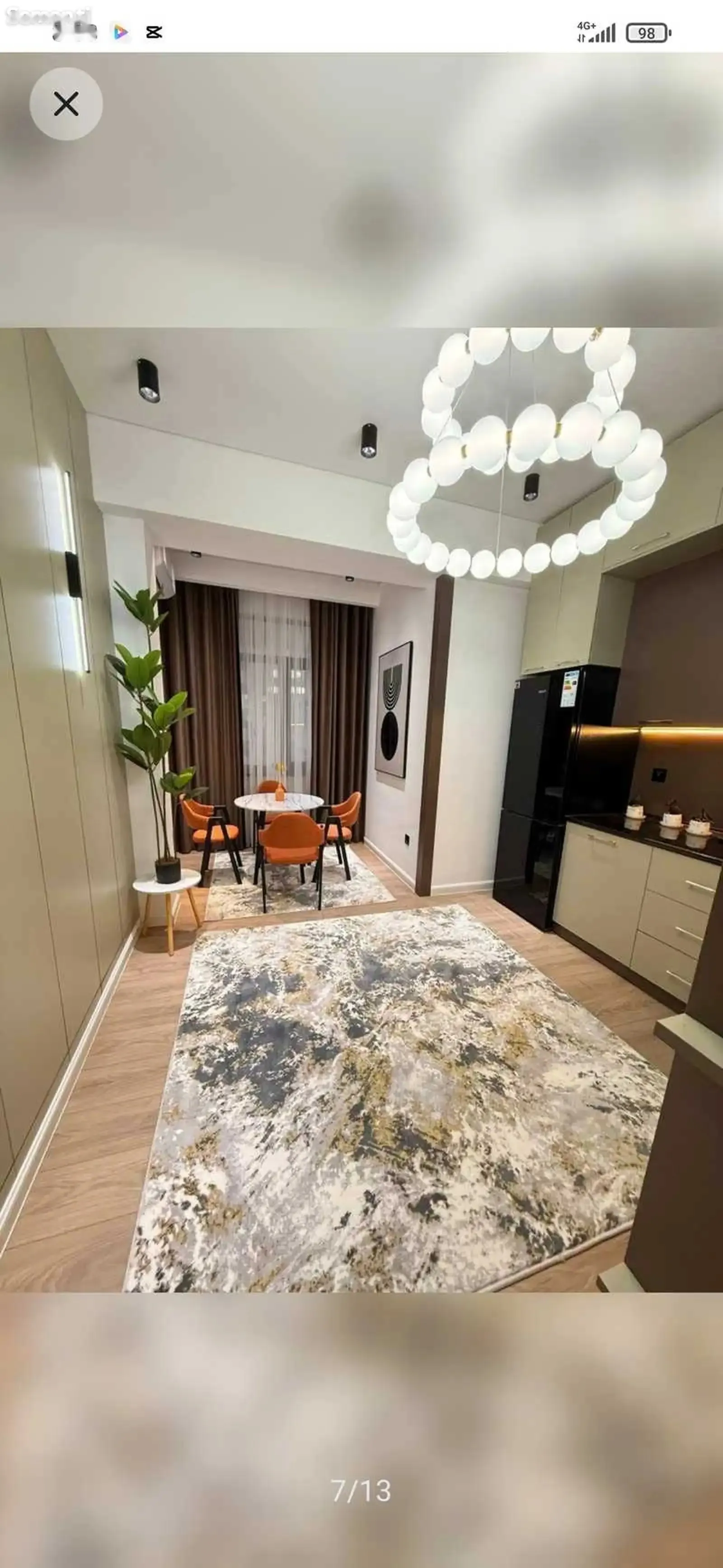 2-комн. квартира, 6 этаж, 90м², Голубой экран