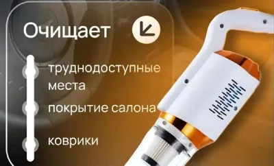 Премиальный вертикальный беспроводной пылесос 2 в 1