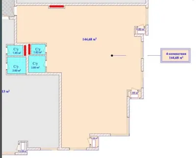 4-комн. квартира, 9 этаж, 145 м², Шохмансур
