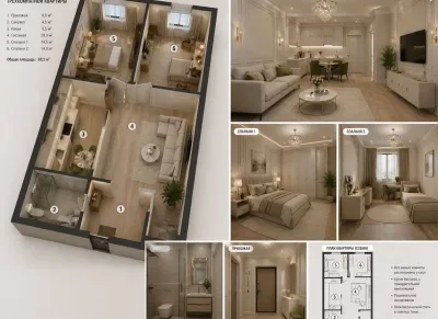 2-комн. квартира, 13 этаж, 97 м², Шохмансур