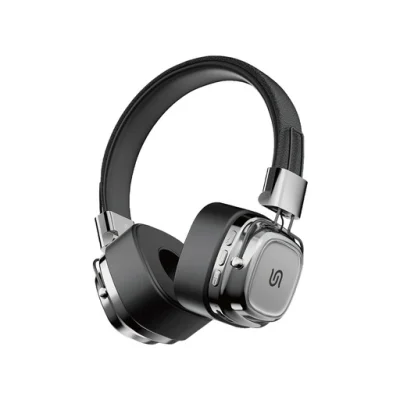 Беспроводные наушники Porodo Soundtec Vintage Headphone коричневый/серебристый.
