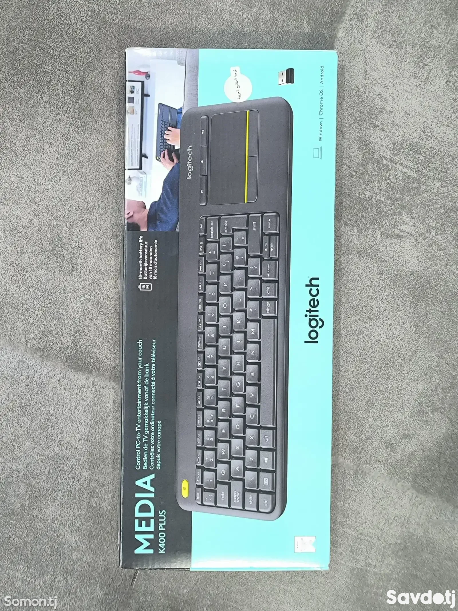 Беспроводная сенсорная клавиатура Logitech K400 Plus