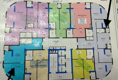 2-комн. квартира, 18 этаж, 71 м², Сино Ёвари главный
