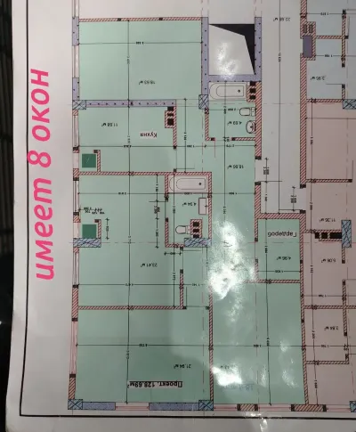 4-комн. квартира, 18 этаж, 128 м², шохмансур