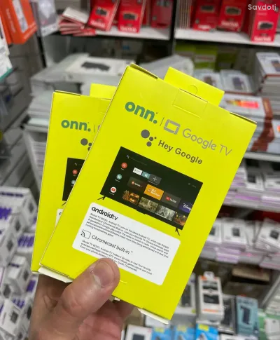 Приставка для потоковой передачи ONN Google TV с разрешением 4K UHD и пультом